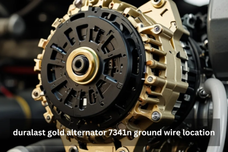 Duralast Gold Alternator 7341N Ground Wire Location